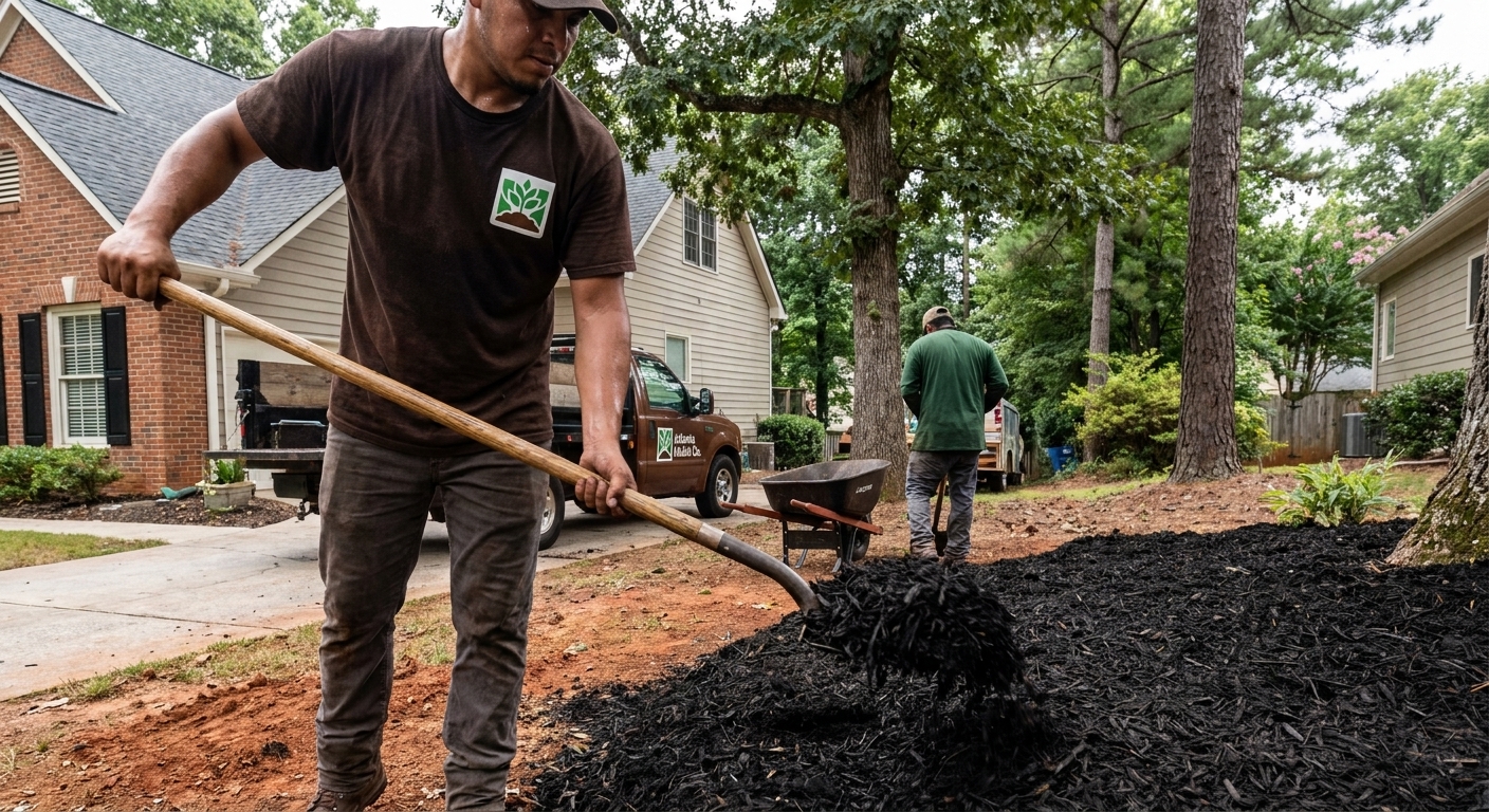 Mulch Removal & Refresh in Atlanta, Georgia